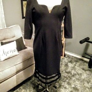 Beautiful size 12 special occasions black dress.